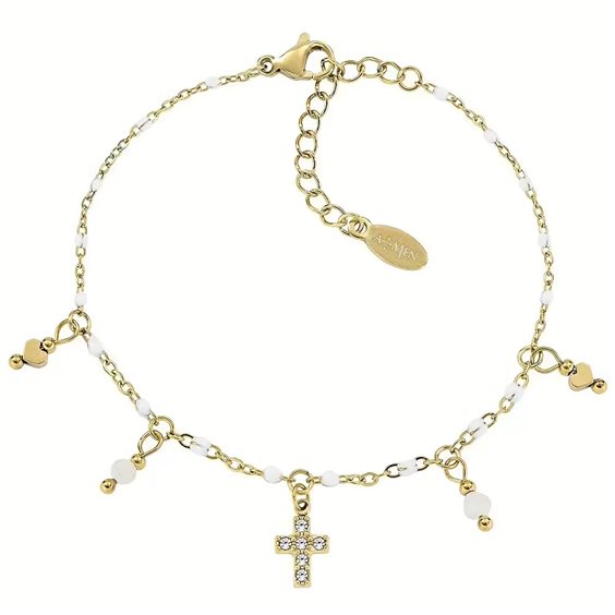Bracciale Amen Donna Acciaio donna in Acciaio Agata ACBR818407G - ACBR818407G